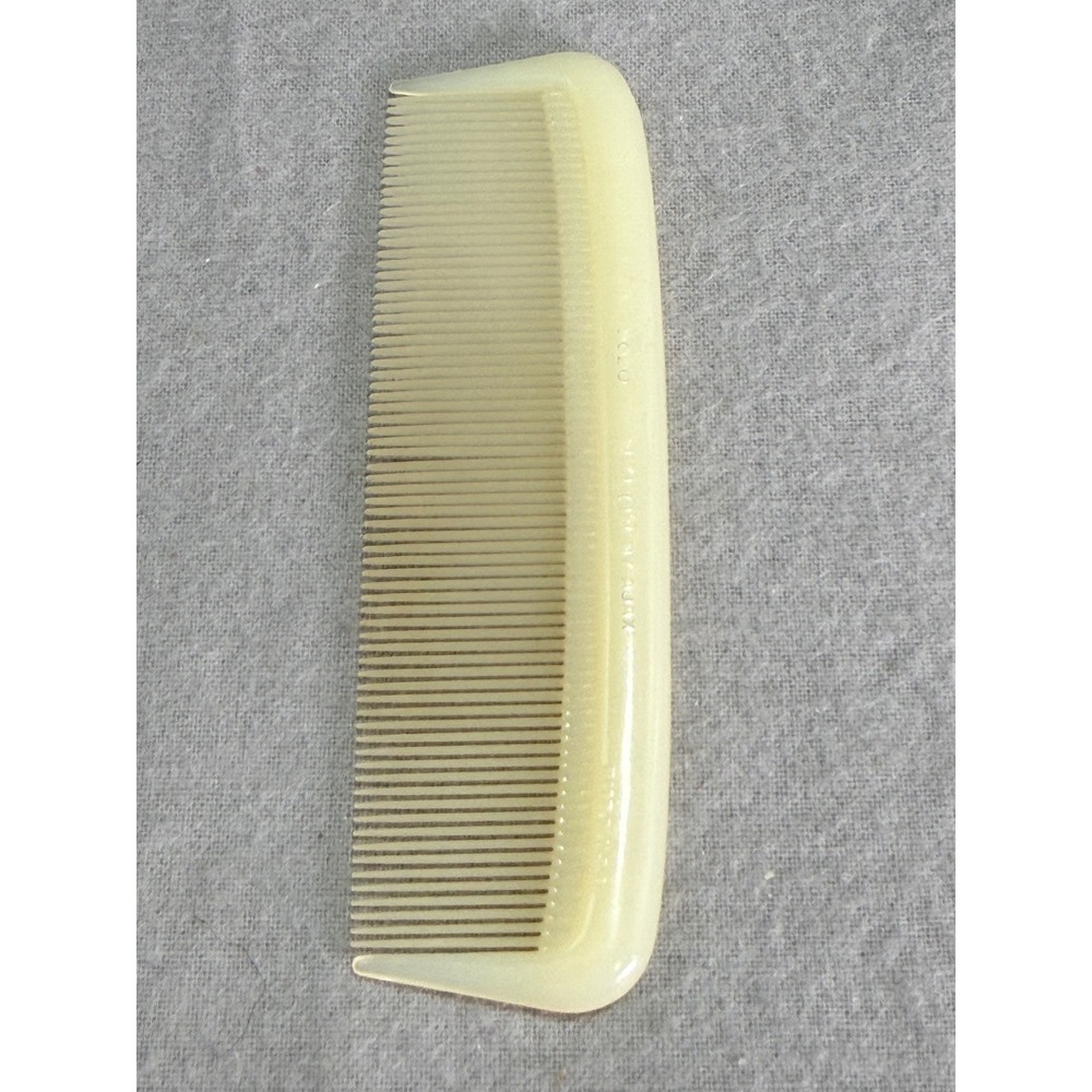 Vintage Ajax Nylon Dress Comb Model 9020 Cream Ivory Made in USA Retro Prop